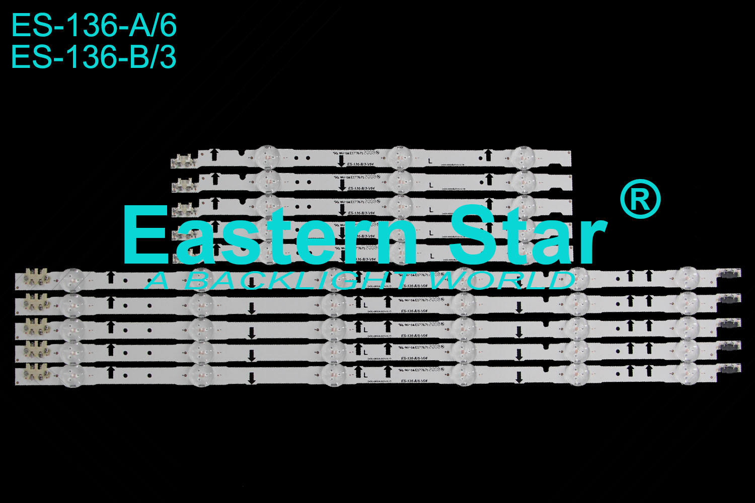 ES-136 TV BACKLIGHT use for Samsung 40'' D4GE-400DCA/400DCB-R1/2014SVS40_3228 BN96-30449A/BN96-30450A LED Backlight Strips (10)