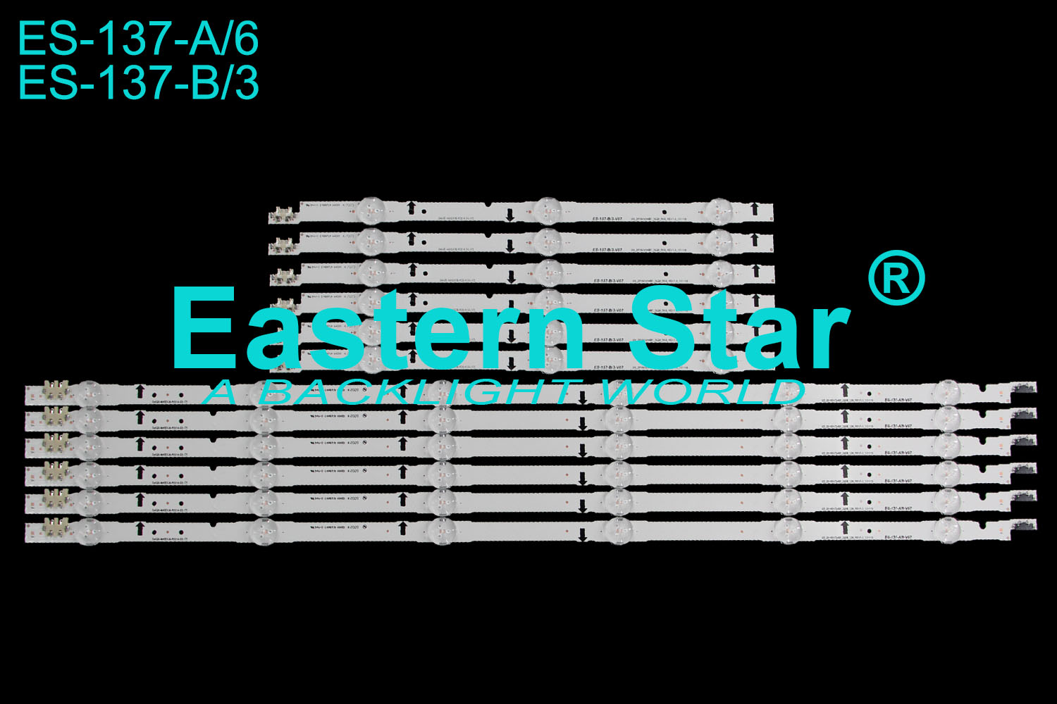ES-137 TV Backlight use for Samsung 48'' D4GE-480DCA/480DCB-R3/2014SVS48F BN96-30453A/BN96-30454A LED Backlight Strips (12)