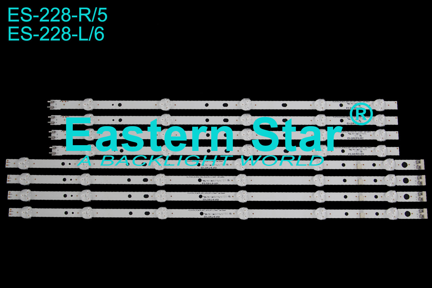 ES-228 TV BACKLIGHT use for Samsung 48'' DMGE-480SMA/480SMB-R6 BN96-32769A/BN96-32770A LED Backlight Strips(8)