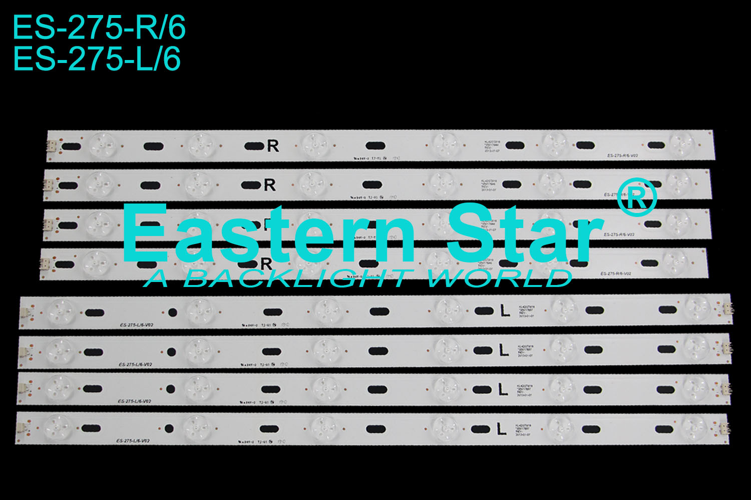 ES-275 TV Backlight Bar use for Konka 42'' 6+6 KL42GT618*35017847/8 REV- 2013-01-07 led backlight strips