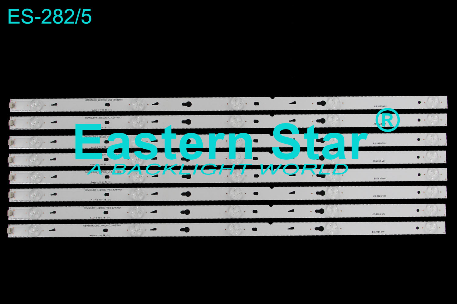 ES-282 LED TV Backlight bar use for Tcl 55'' 5LEDs OEM55LB09_LED3030/TOT_32F3800A_2X5_3030C_V3 led strips (8)