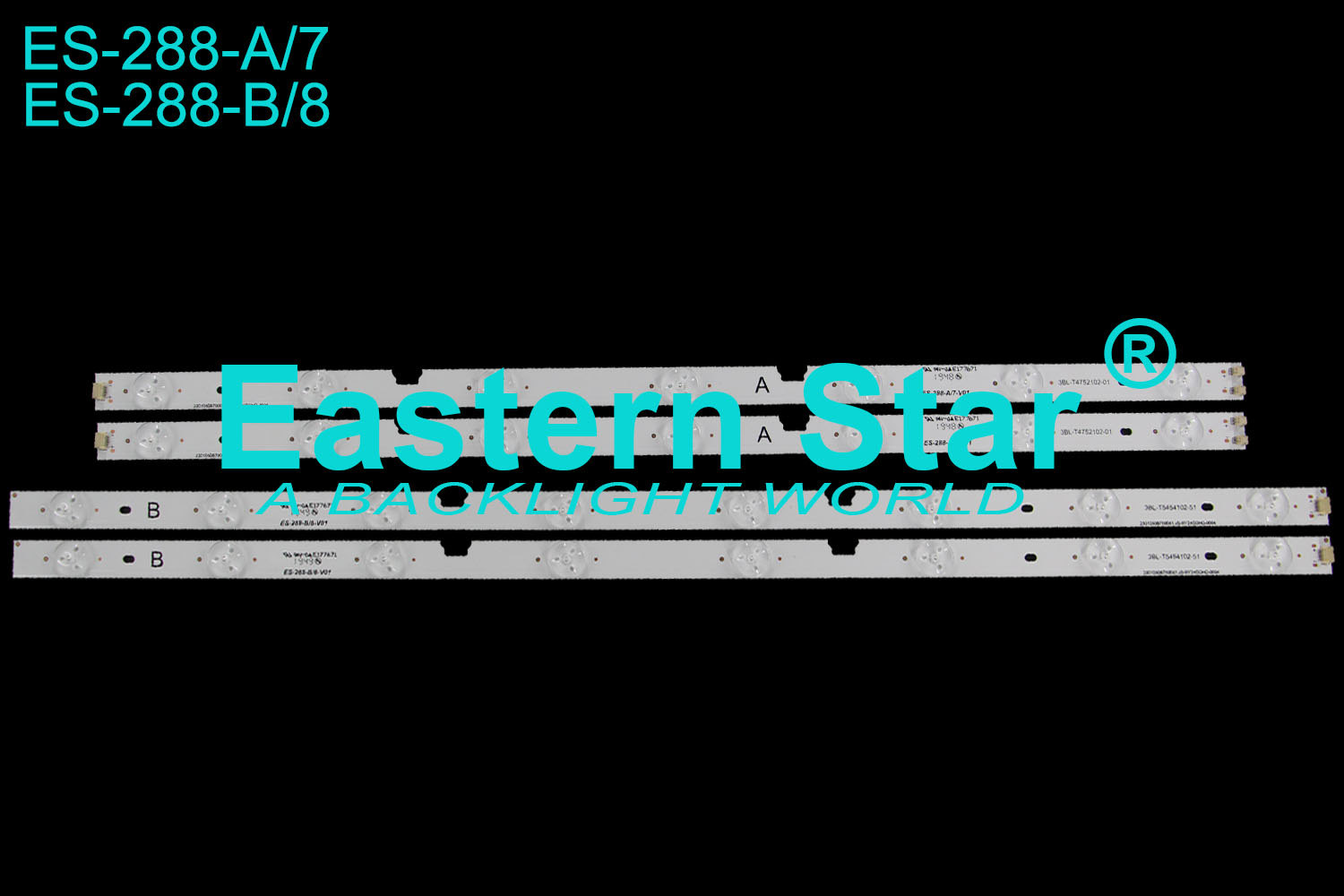 ES-288 TV Backlight use for Haier 50'' LE50F3000W  7+8 A: 3BL-T4752102-01/B: 3BL-T5454102-51 led backlight strip (12)