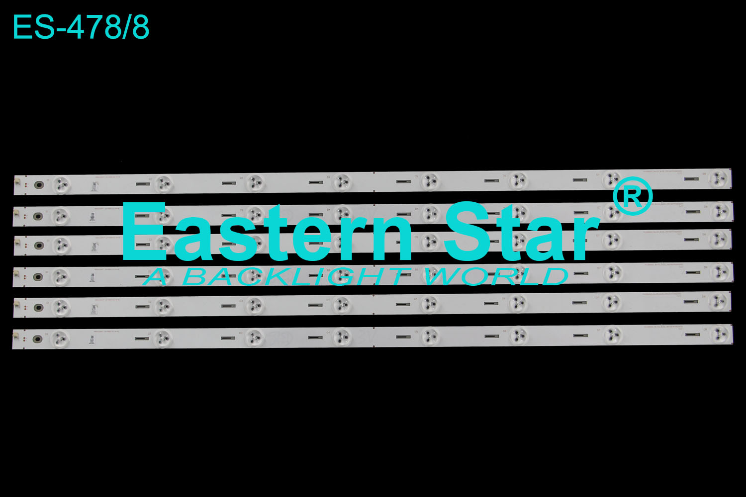 ES-478 LED TV Backlight use for Changhong 65”850122647  LB-M650-E1-A-SE SVJ650A21_Rev03_8LED_150106(MY65D2000) LED STRIPS(16)
