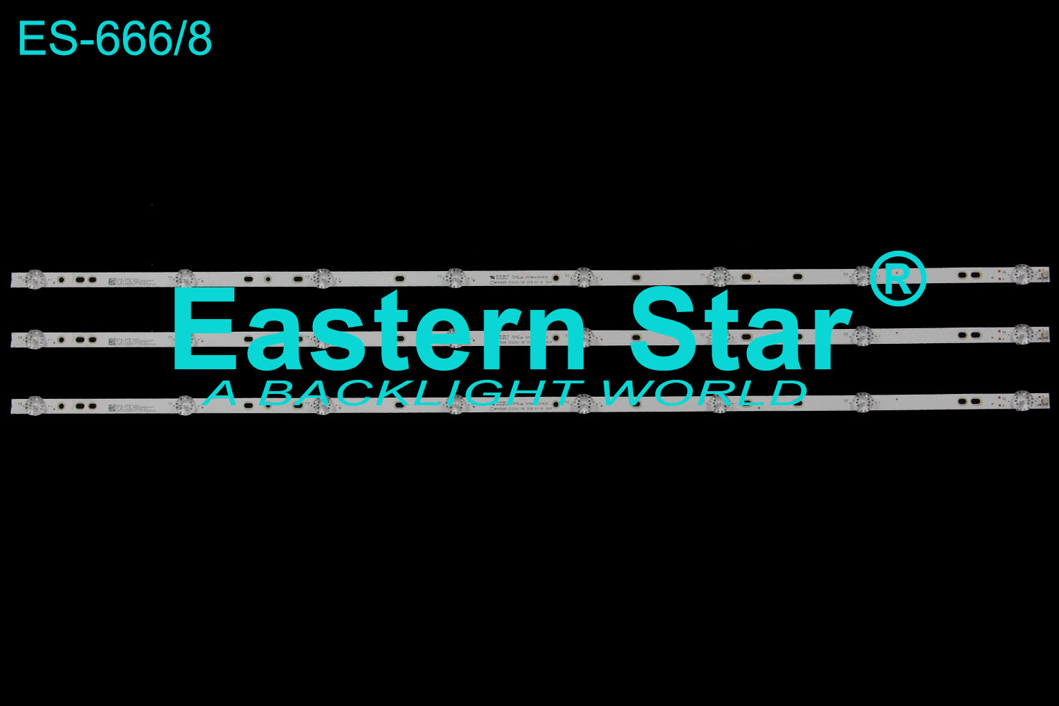 ES-666 LED TV Backlight use forVOX 43''303MX430042E MX43D08-ZC22AG-19E 2018-07-16 8S1P LED STRIPS(3)