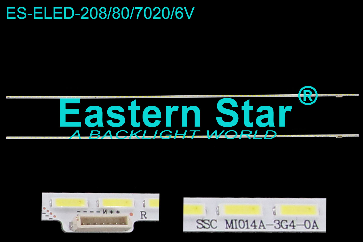 ES-ELED-208 ELED/EDGE TV backlight 65'' 80LEDs SSC MI014A-3G4-0A 20200528 LED STRIPS